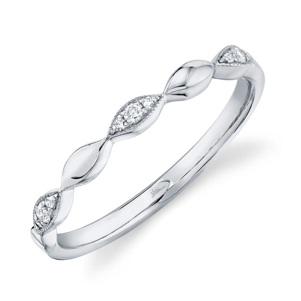 14K Rose Gold Diamond Lady's Band