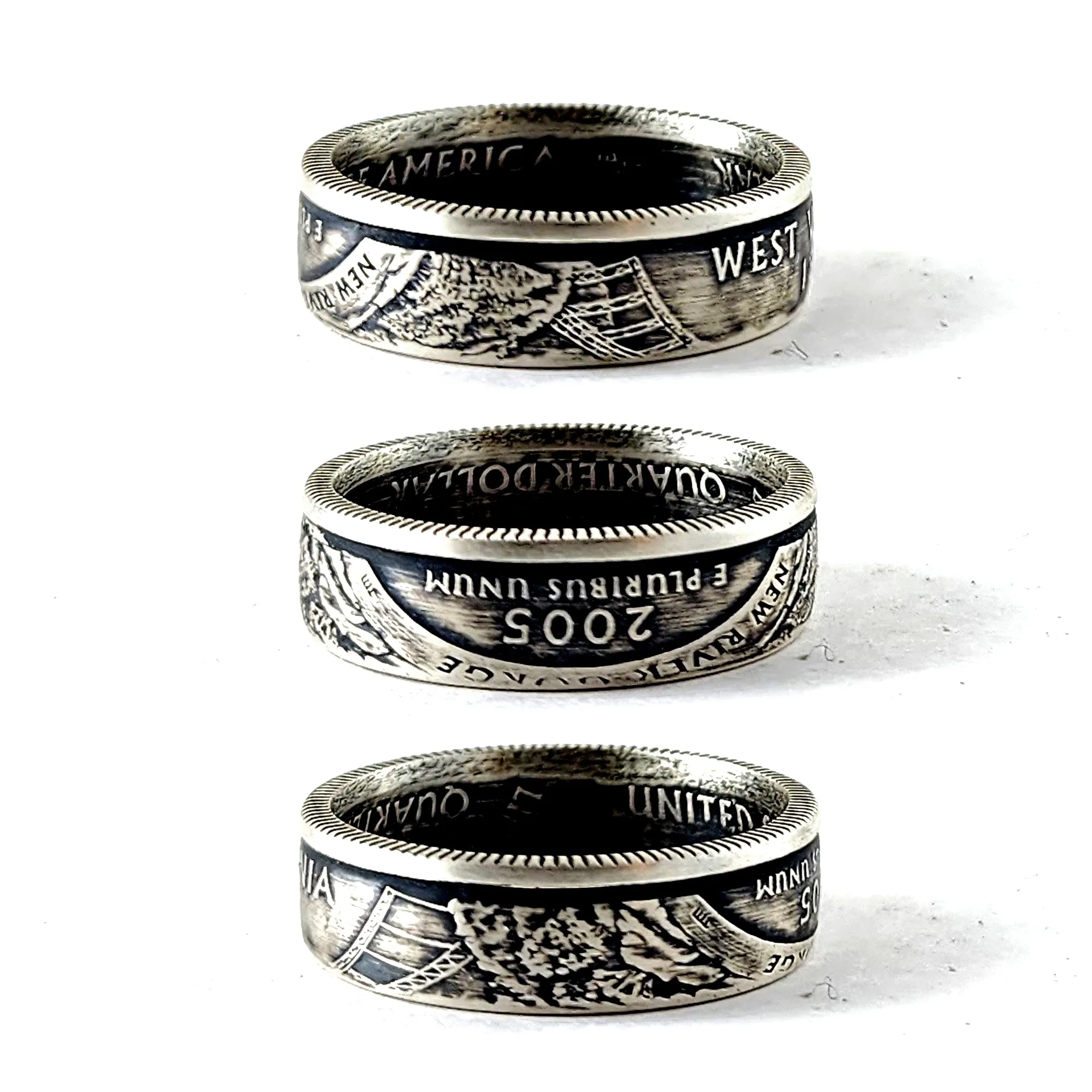 90% Silver West Virginia Quarter Ring