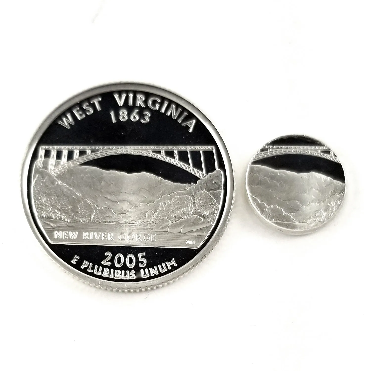 90% Silver West Virginia Quarter Ring