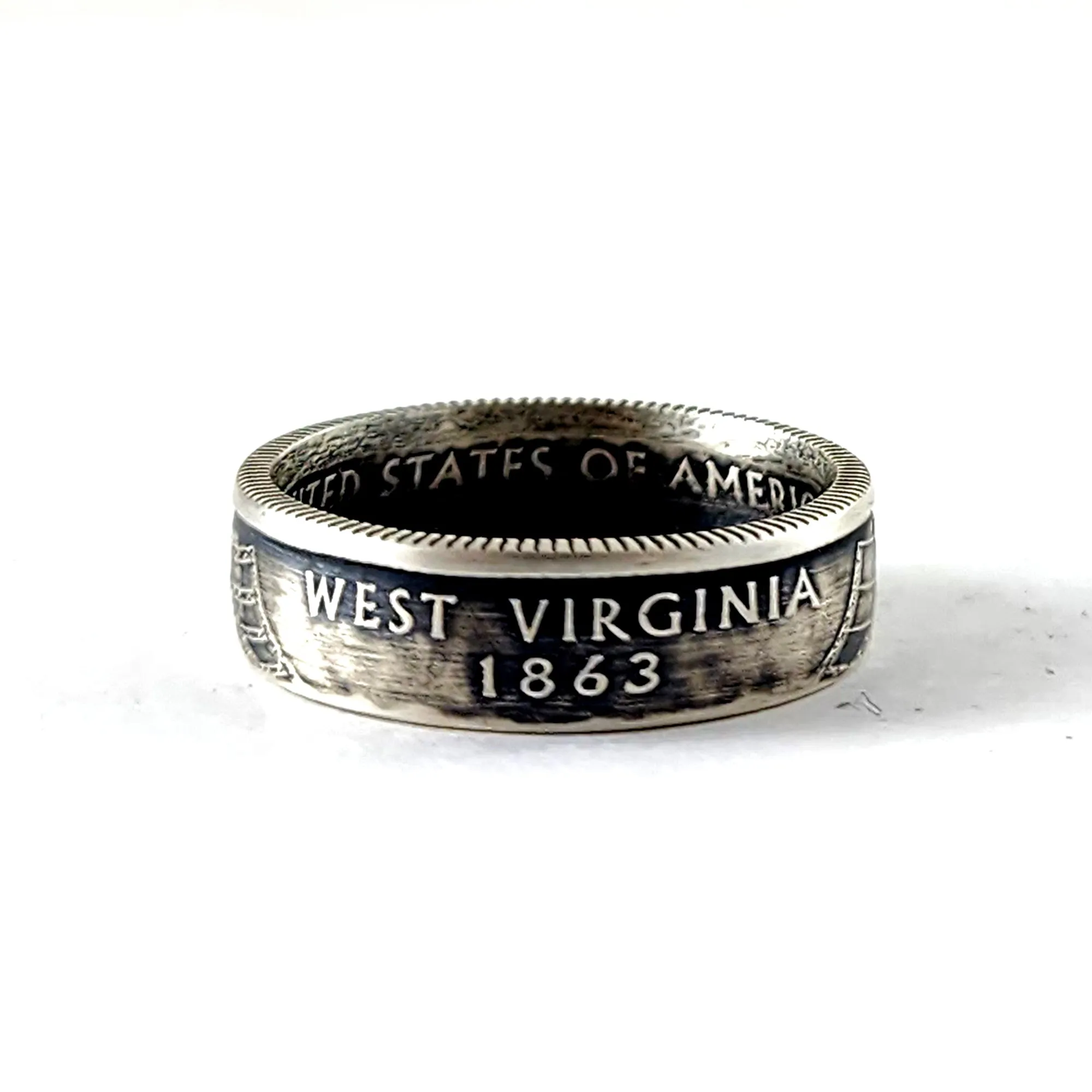 90% Silver West Virginia Quarter Ring