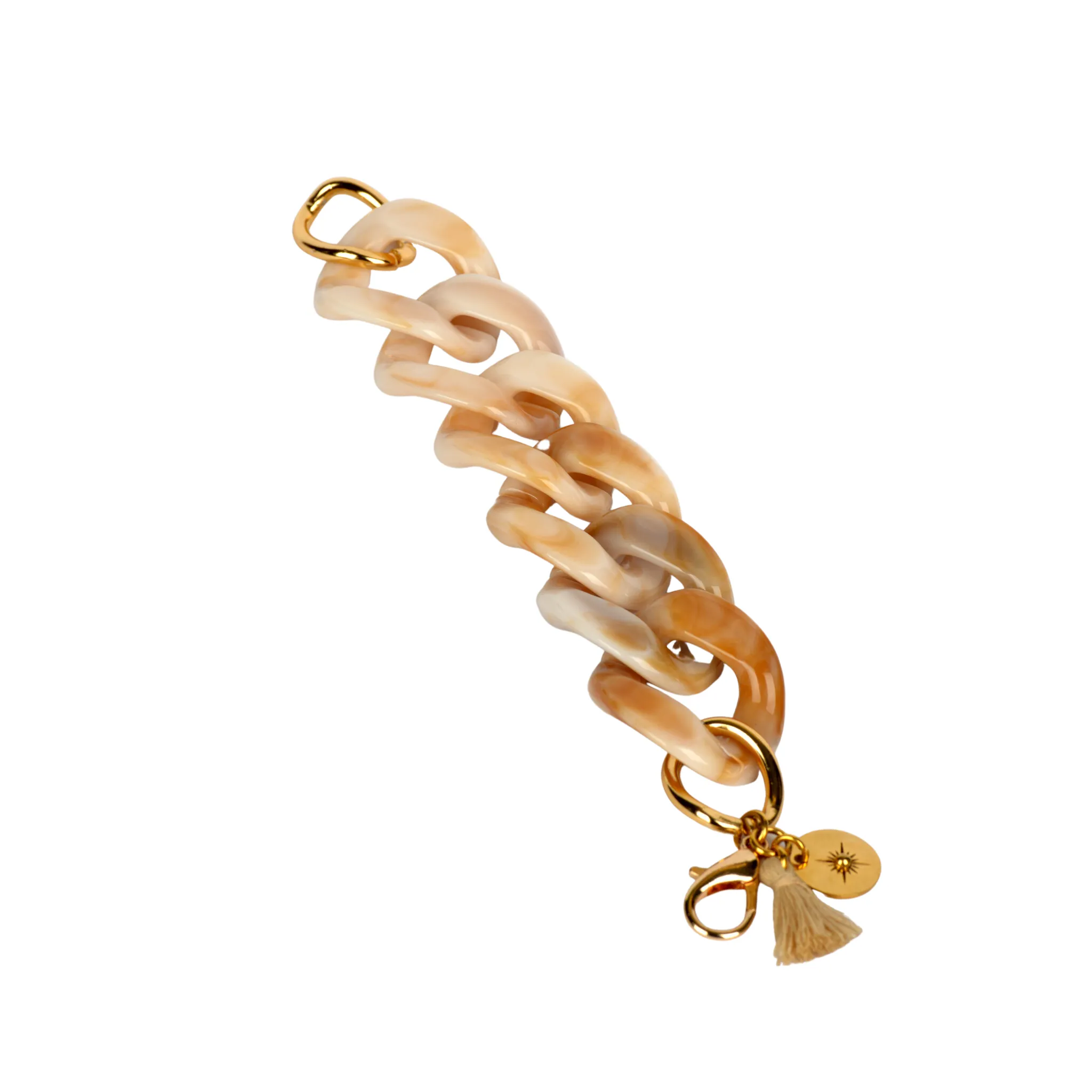 Acrylic Bone Link Bracelet