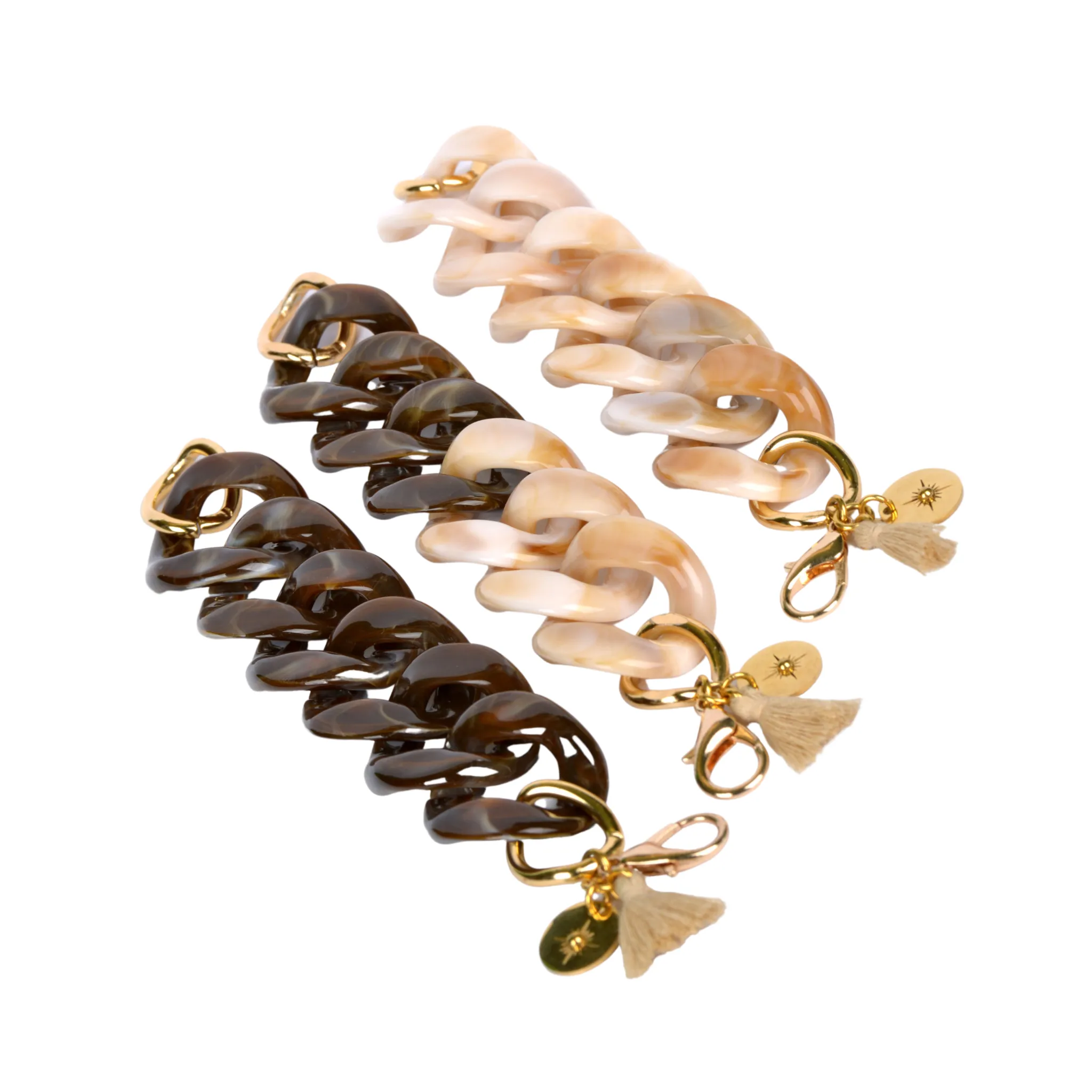 Acrylic Bone Link Bracelet