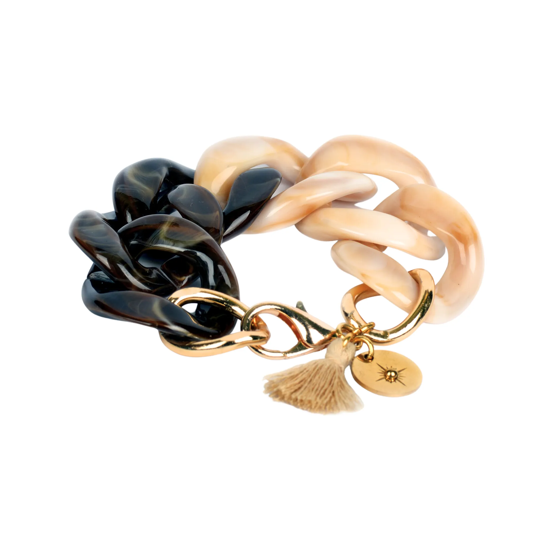 Acrylic Bone Link Bracelet