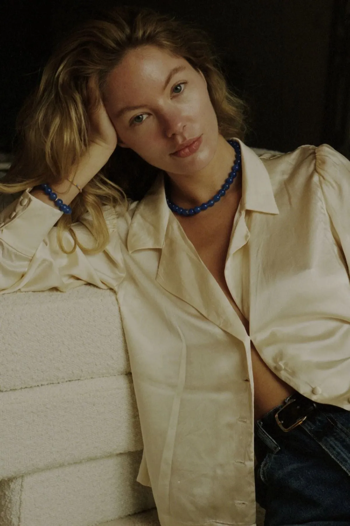 Anni Lu Ball Necklace - Pacific Blue