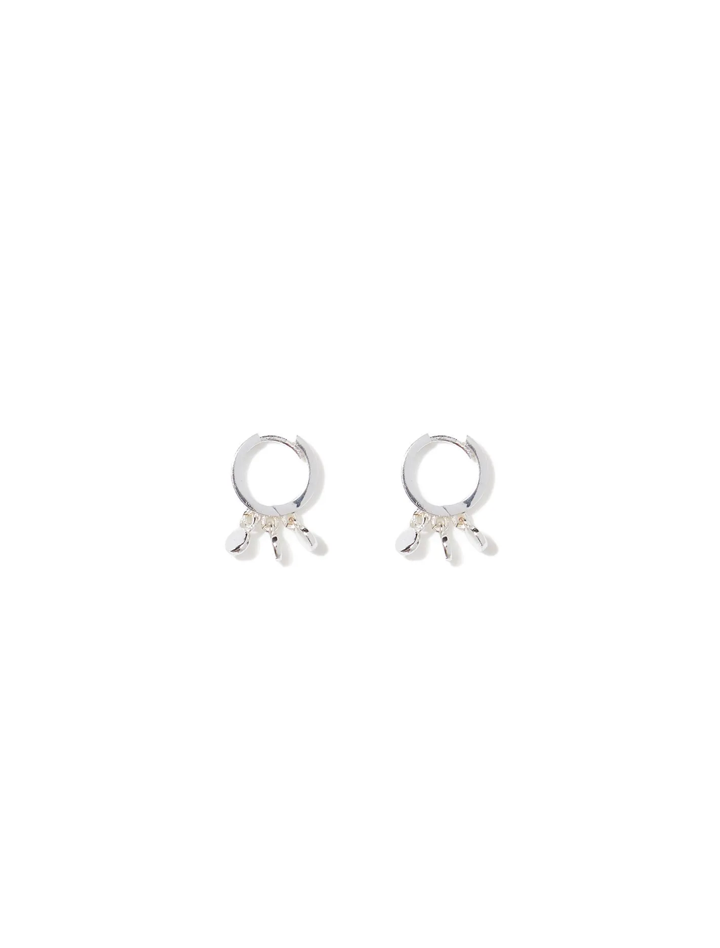 Audrey Disc Huggie Earrings