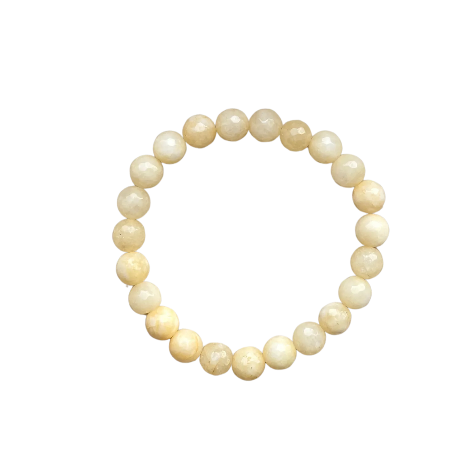 Banana Faceted Jade 8mm Bracelet