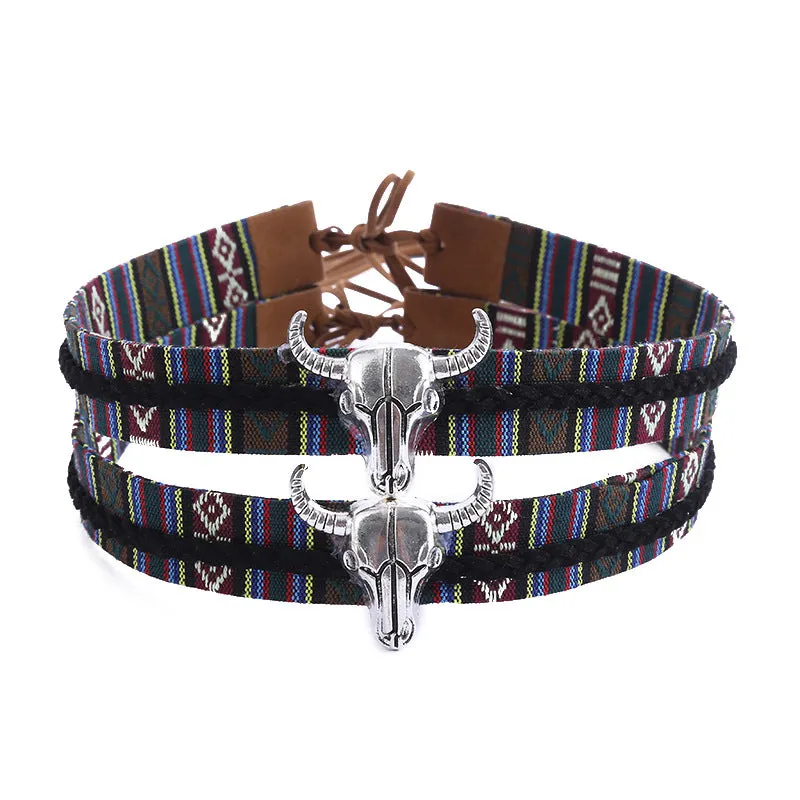 Bison Head Cowboy Hat Bands
