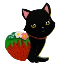 Black Strawberry Kitty