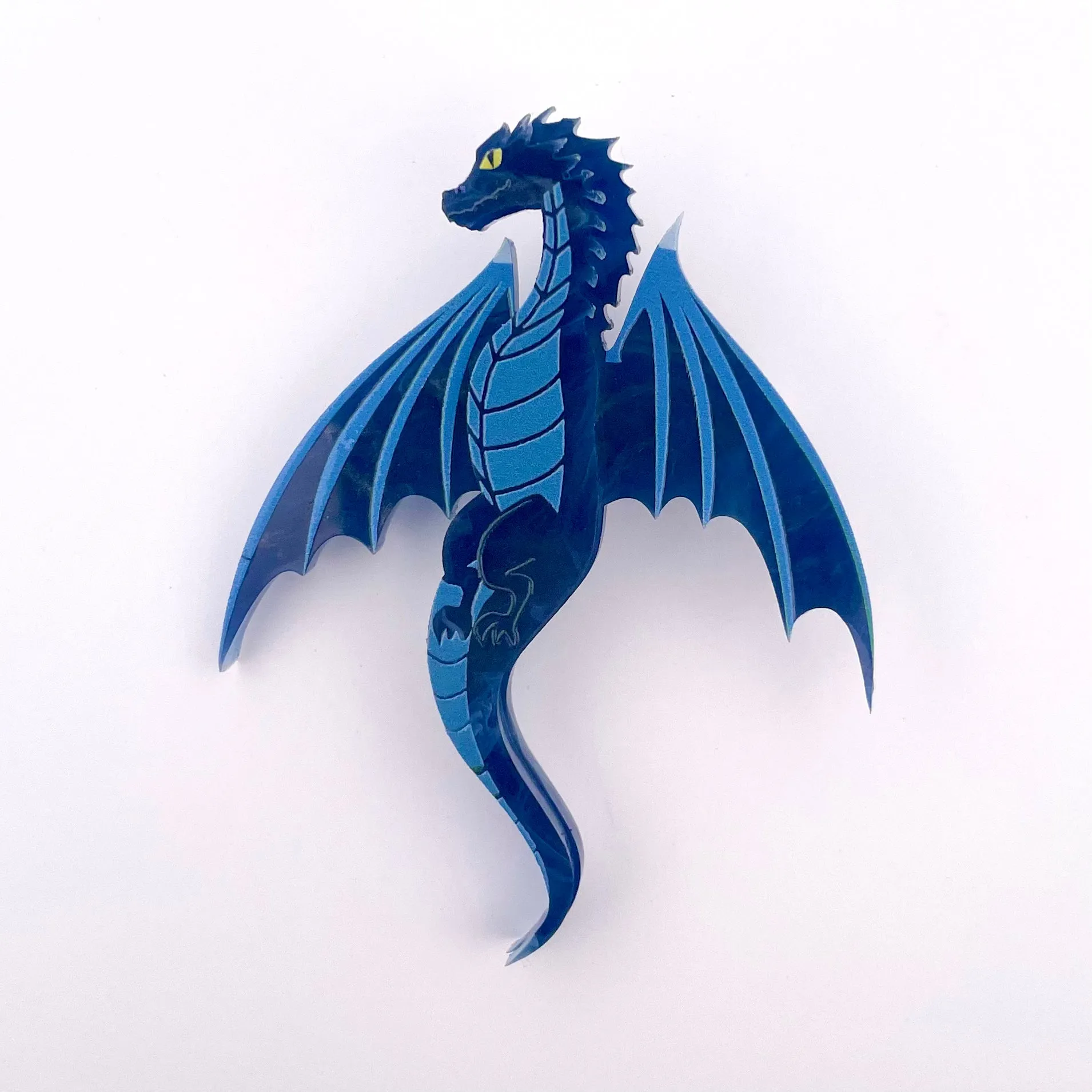 Blue Dragon - Mini Brooch