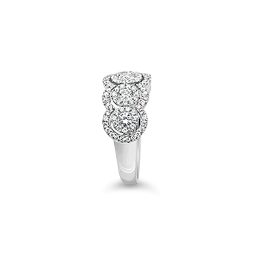 Diamond Circles Wedding Band