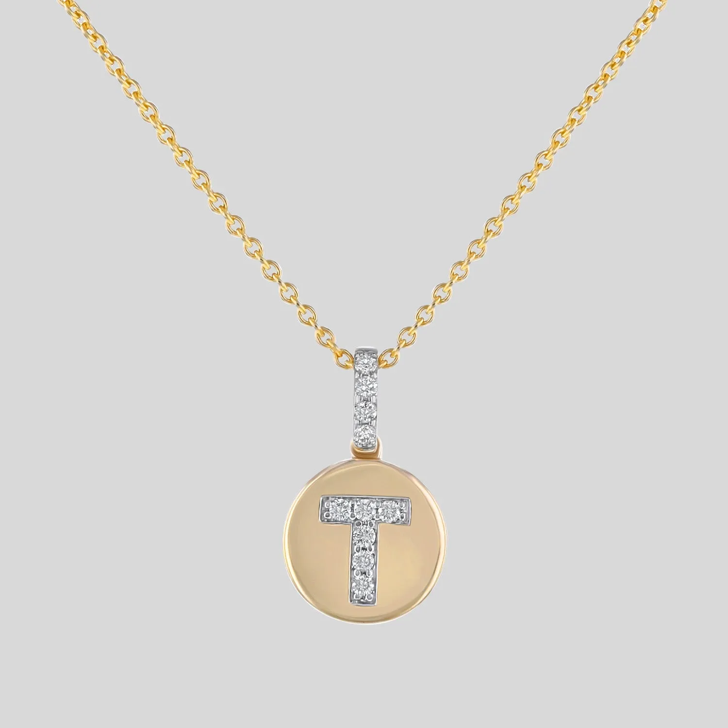 Diamond Initial Pendant Necklace