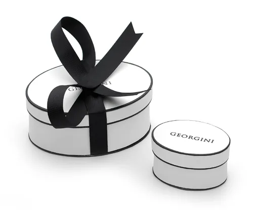 Georgini Irina Medium Hoop Earrings w/ CZ - Silver