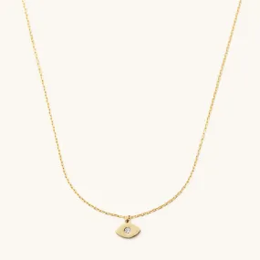 Golden Evil Eye Necklace