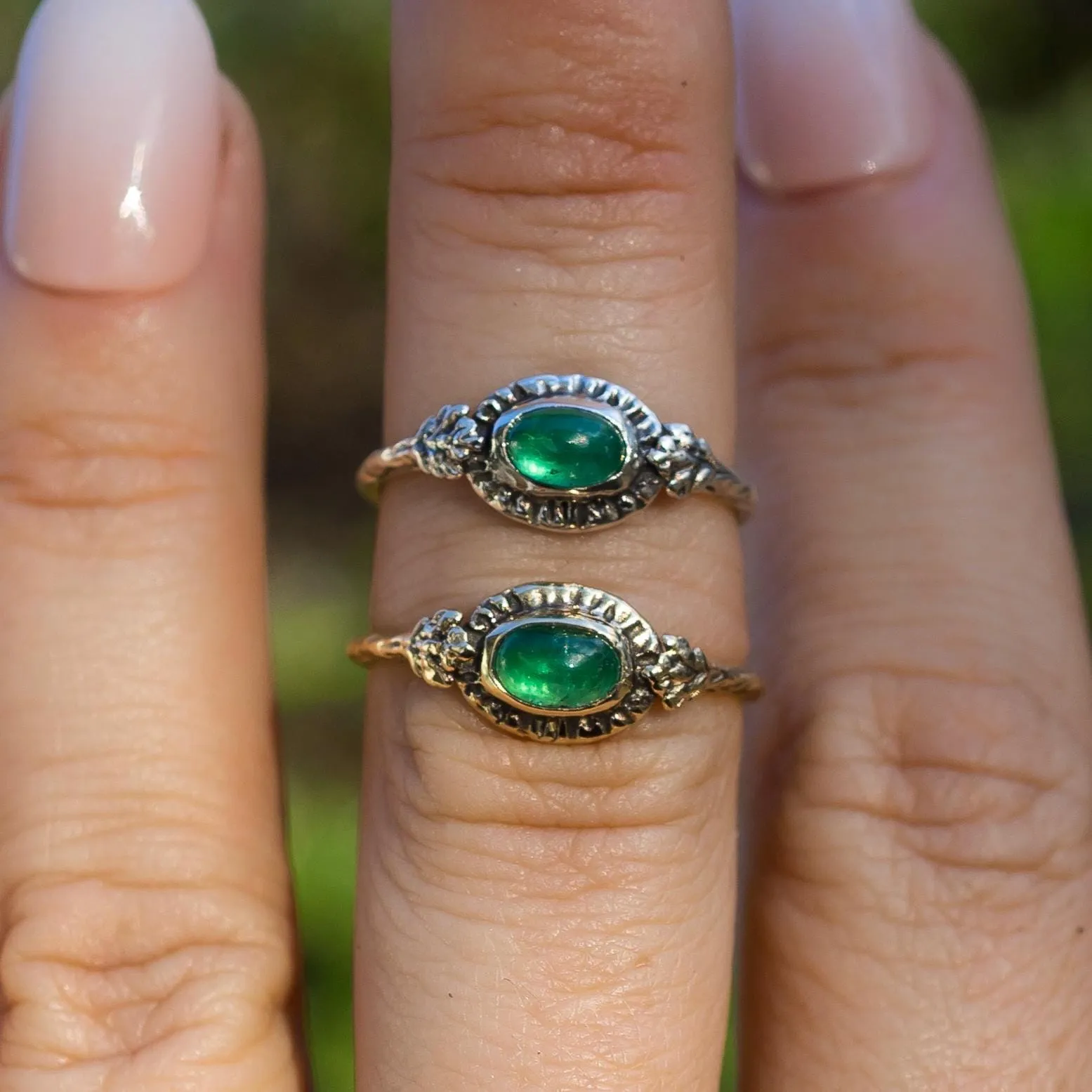 HARMONY Emerald Ring- Sz 6