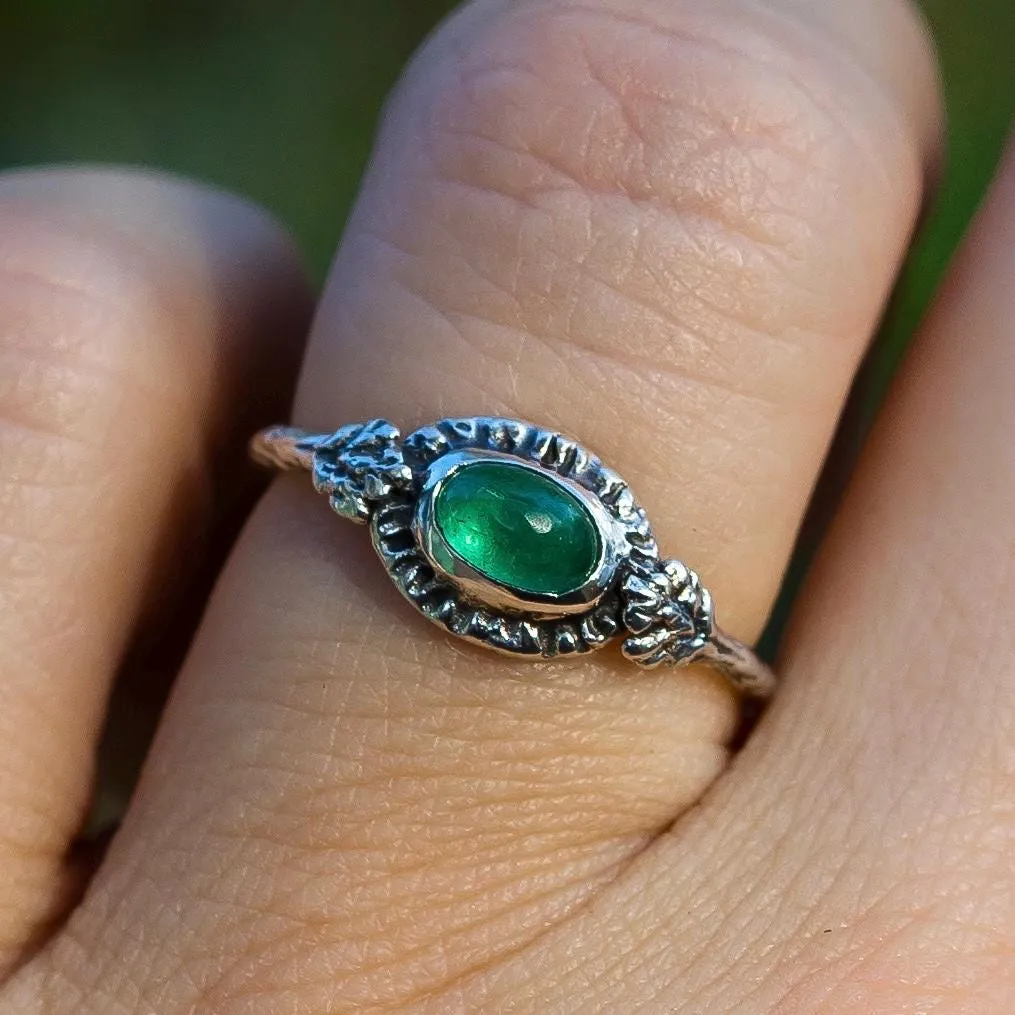 HARMONY Emerald Ring- Sz 6