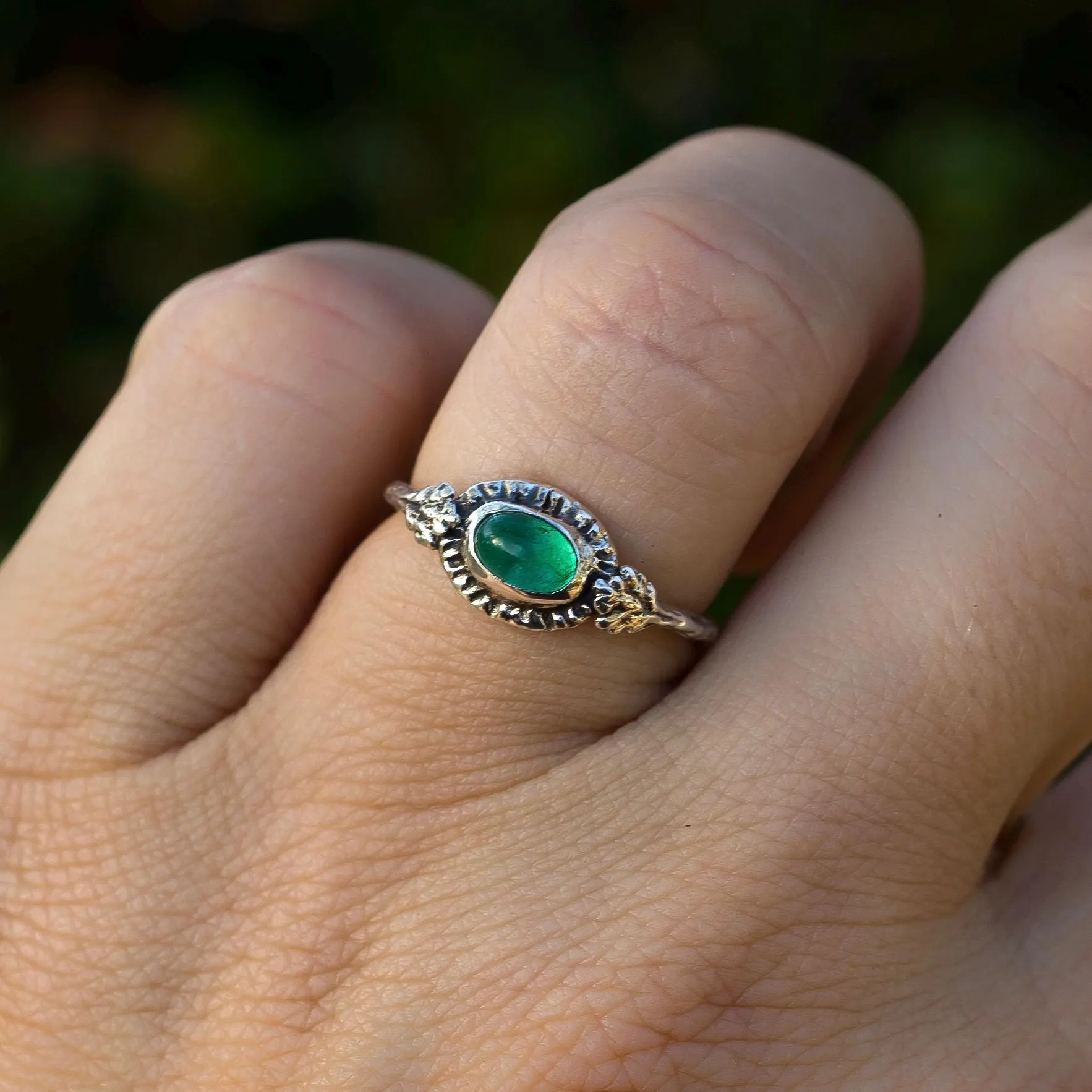 HARMONY Emerald Ring- Sz 6