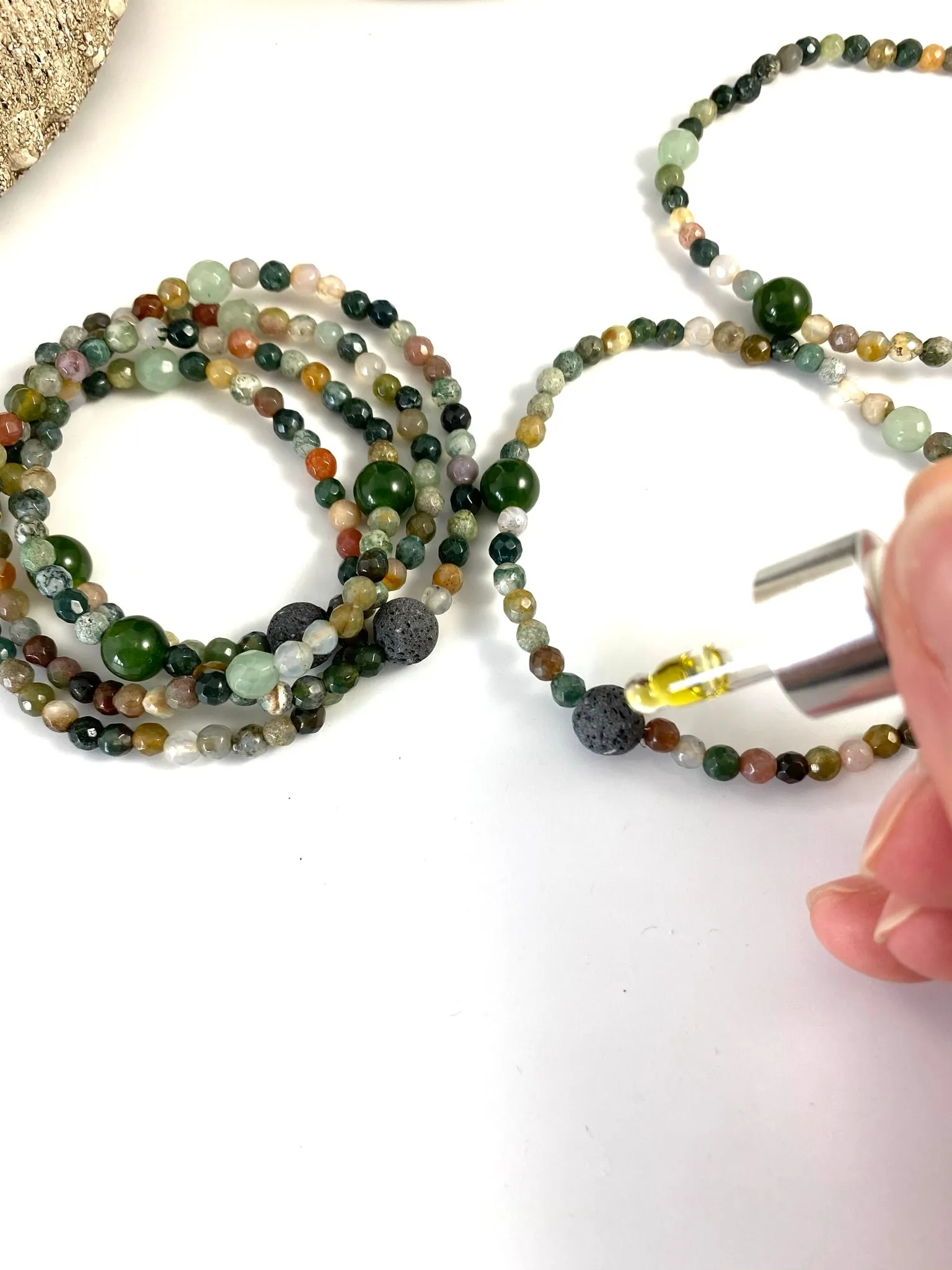 Indian Agate Crystal Bracelet