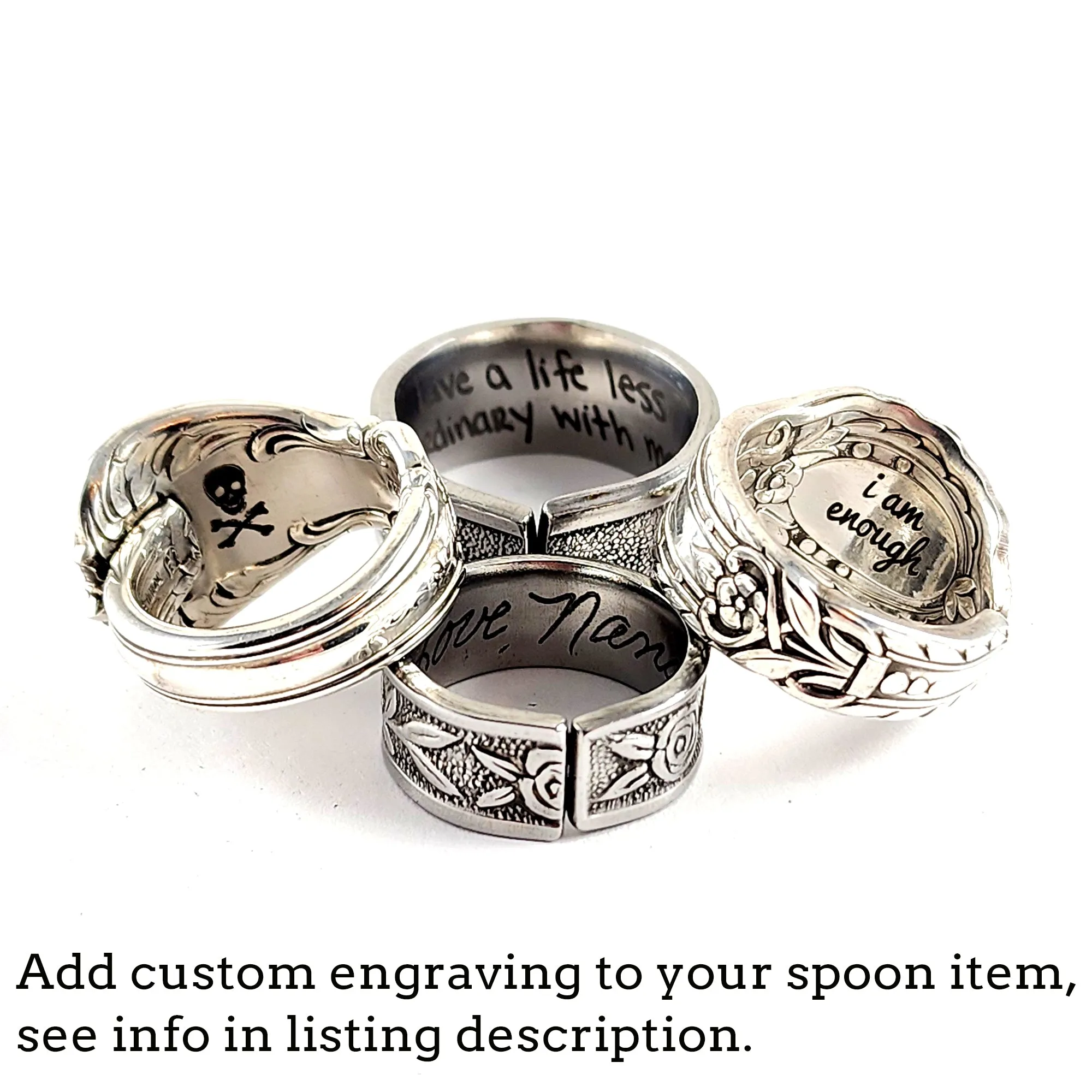 International Orange Blossom Wrap Around Spoon Ring