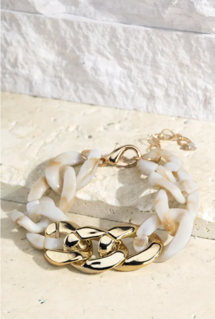 Ivory Gold Bracelet