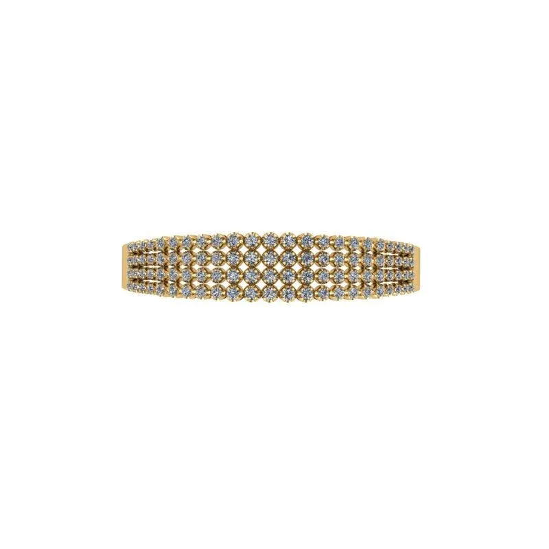 Multi Row Diamond Bangle