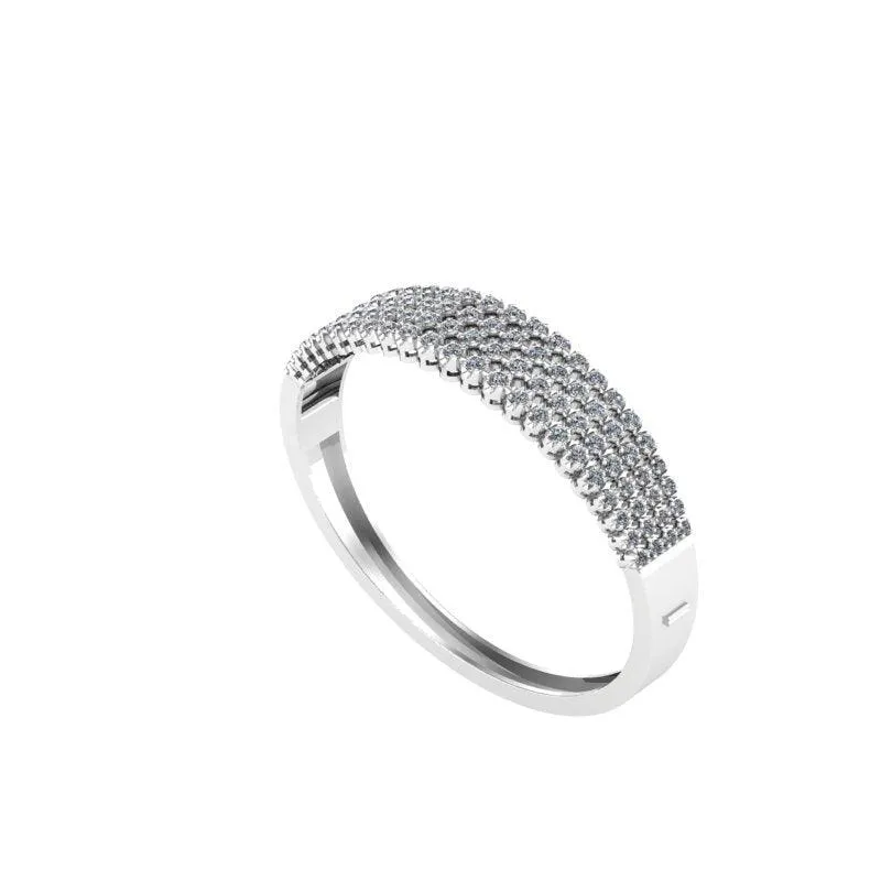 Multi Row Diamond Bangle