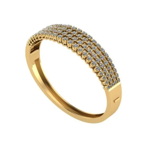 Multi Row Diamond Bangle