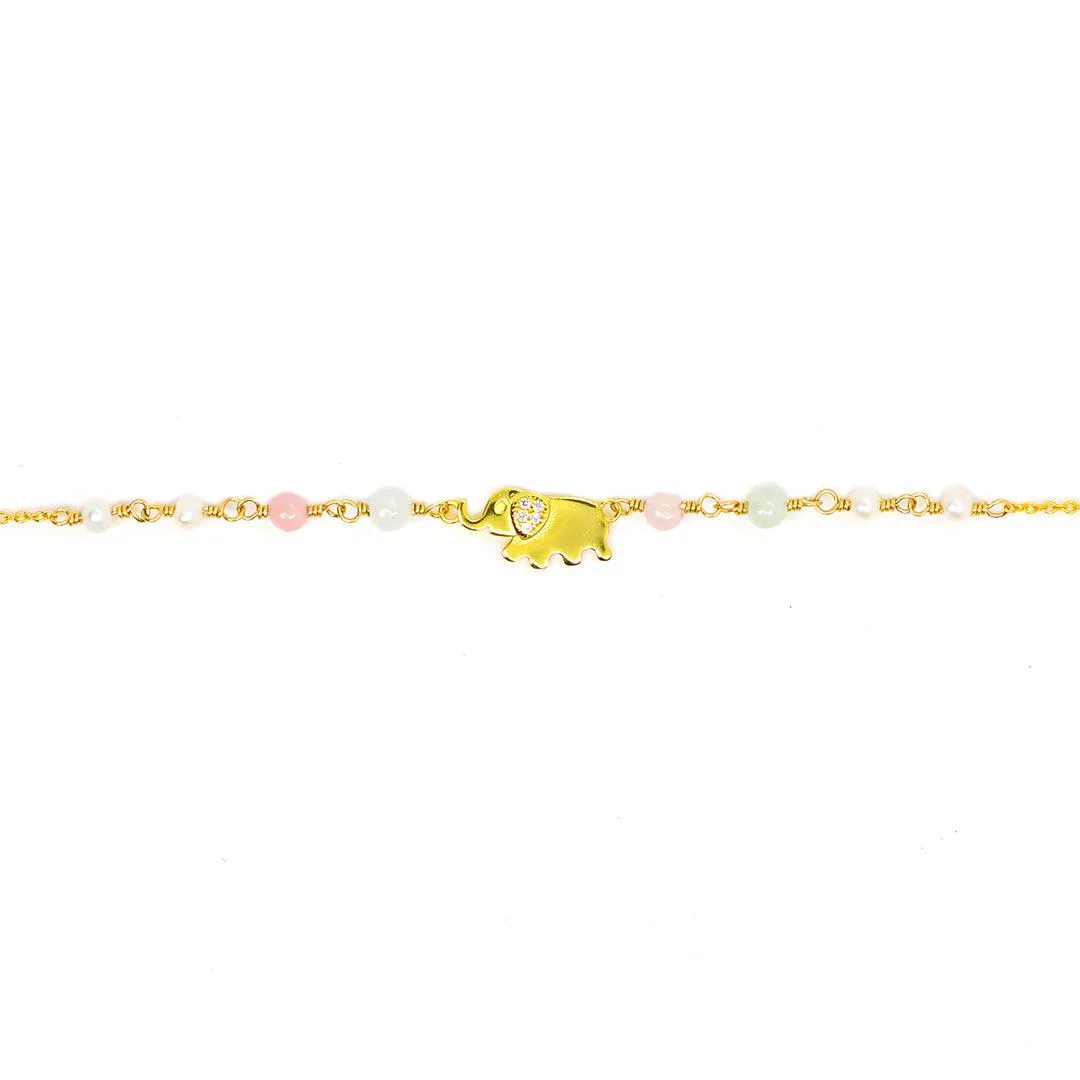 Pastel Lucky Elephant Bracelet