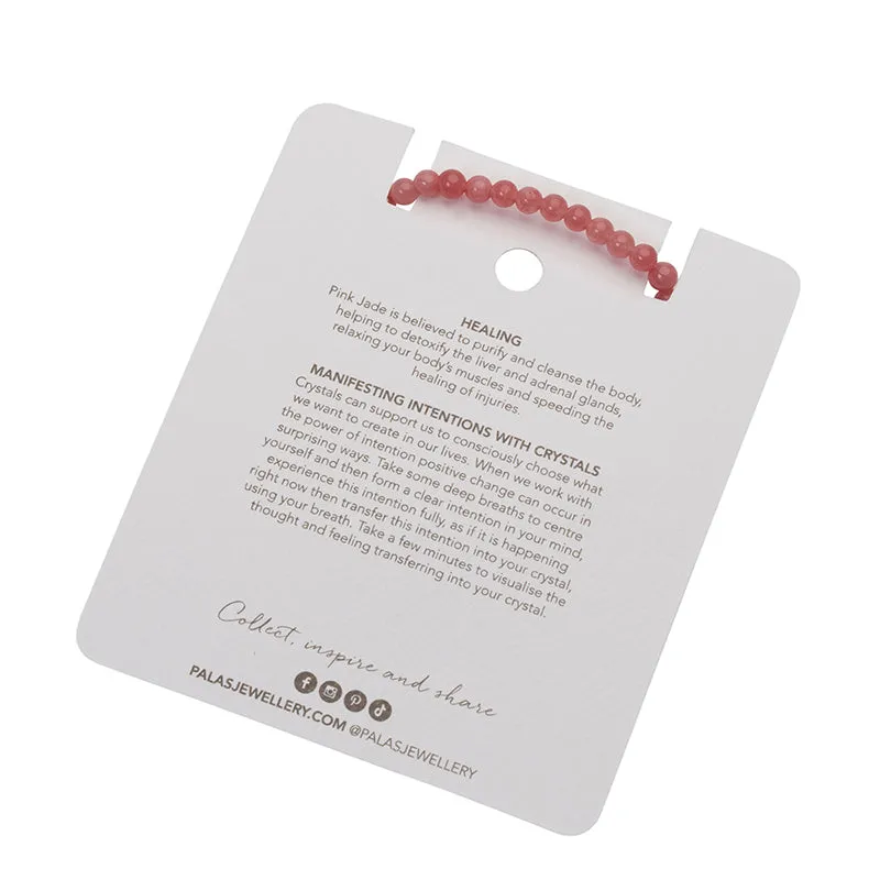 PINK JADE HEALING GEM BRACELET