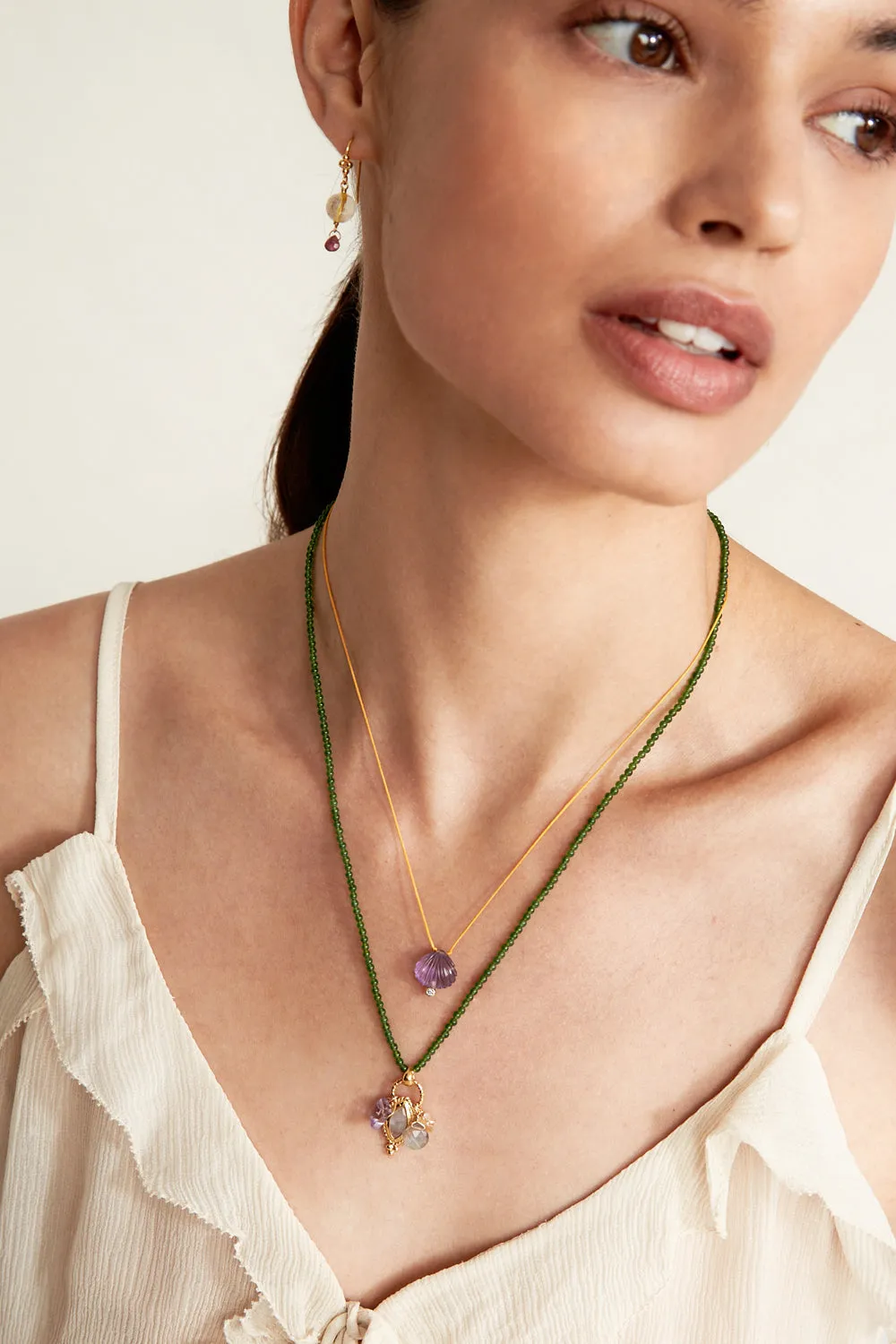 Tavi Charm Necklace Green Mix