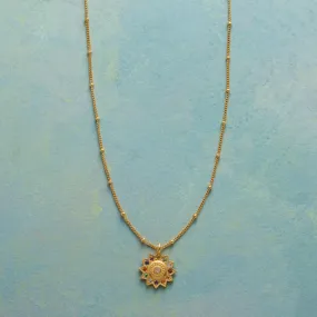 Vibrant Lotus Necklace