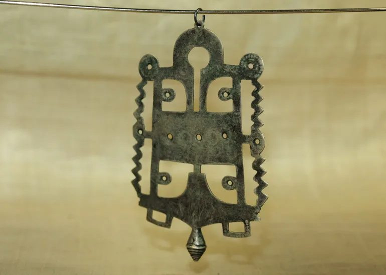 Vintage 1950's Silver Pendant, Niger